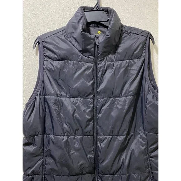 Xersion Men’s Packable Puffer Vest XL Black Lightweight Zip Up - Picture 3 of 12